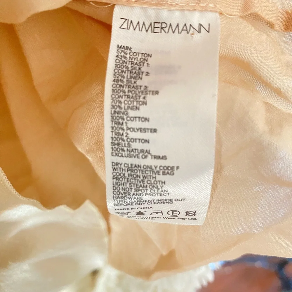 $3,750 Zimmermann Wonderland Lace Frill Dress  Ready to Wear AU1 - Picture 12 of 12
